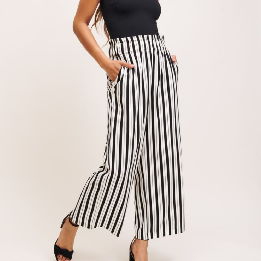Dynamite Striped Wide Leg Pants